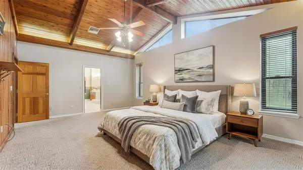 a front view of a house with a garage and a garage