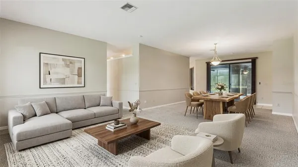 a view of an entryway with a building