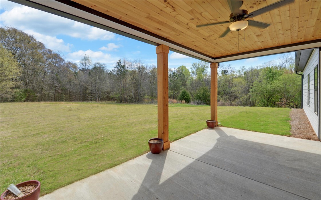 111 Topher Street Hartwell, GA 30643 - Photo 34 of 38 Enjoy outdoor living with a spacious patio, perfect for entertaining or quiet relaxation.