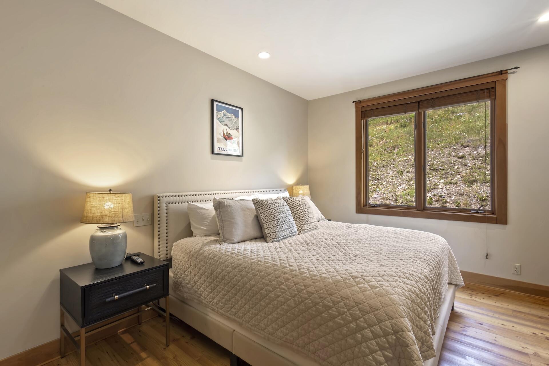 403 Adams Ranch Road, Unit B Mountain Village, CO 81435 - Photo 18 of 28 Master Bedroom w/ King Bed