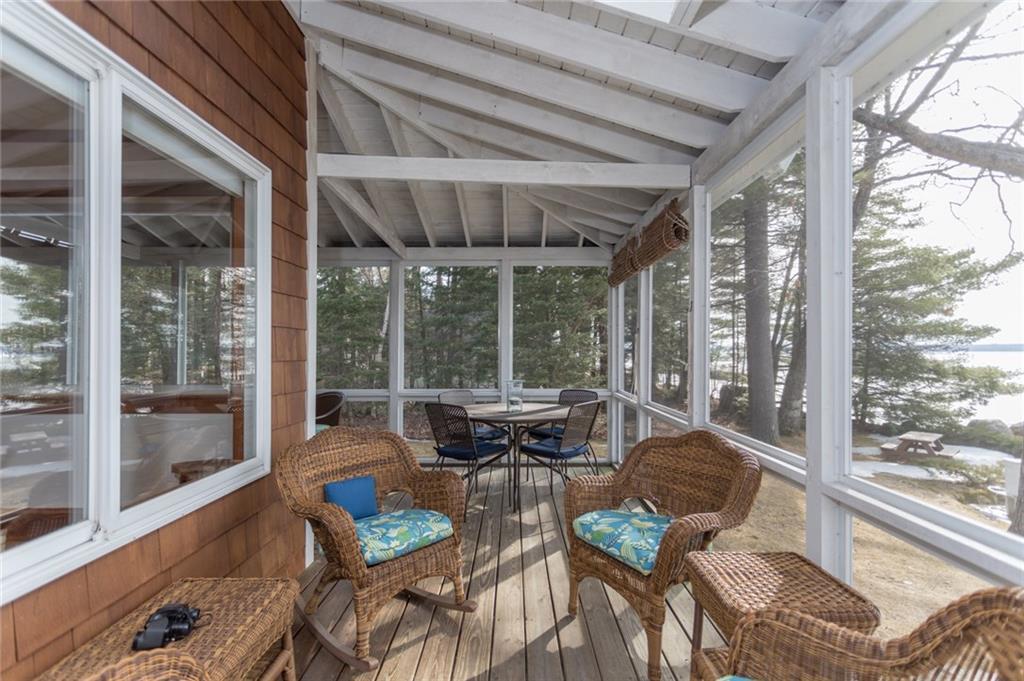 139 Whites Point Road Standish, ME 04084 - Photo 18 of 32 Expansive porch with beautiful views