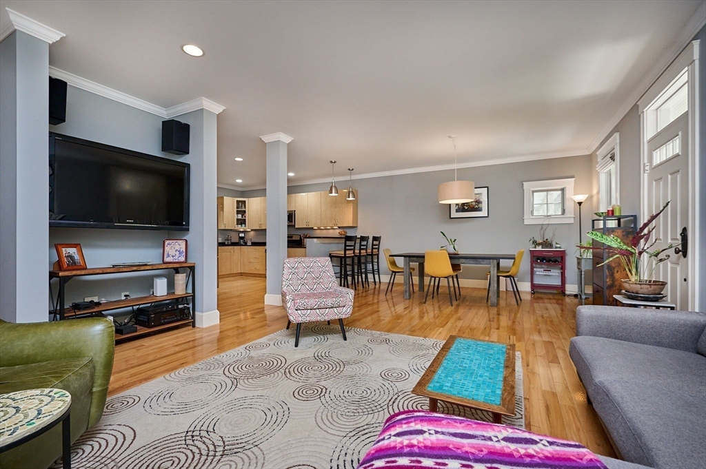 25 Union Street, Unit 2 Northampton, MA 01060 - Photo 11 of 38 a living room with furniture and a flat screen tv