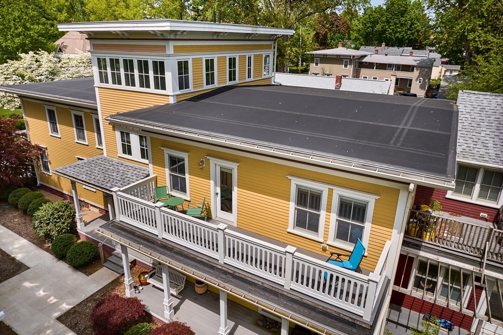 25 Union Street, Unit 2 Northampton, MA 01060 - Photo 35 of 38 aerial view of a house with a roof deck