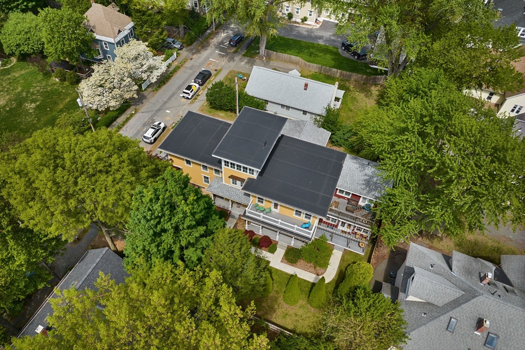 25 Union Street, Unit 2 Northampton, MA 01060 - Photo 37 of 38 an aerial view of a house with a garden and trees