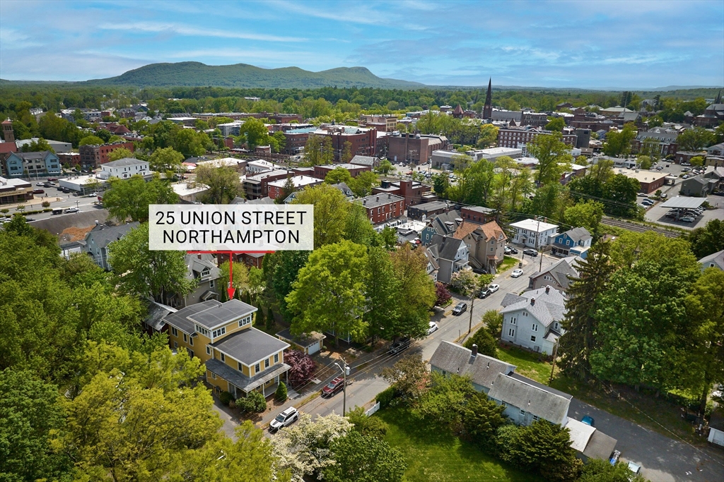 25 Union Street, Unit 2 Northampton, MA 01060 - Photo 38 of 38 an aerial view of a city with lots of residential buildings