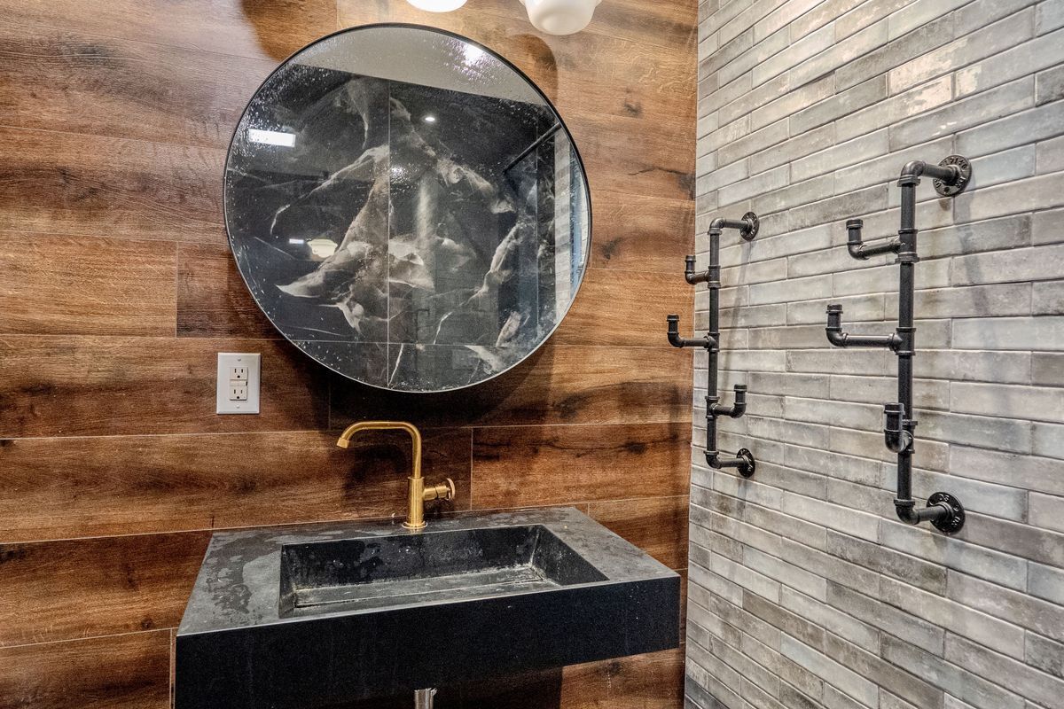 231 Norman Avenue, Unit 511 Brooklyn, NY 11222 - Photo 29 of 30 closeup of a sink with wooden floor