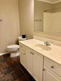 106 Antique Court Pendleton, SC 29670 - Photo 5 of 18 Clean lines define this private bathroom, featuring a vanity with generous storage and a well-maintained shower.