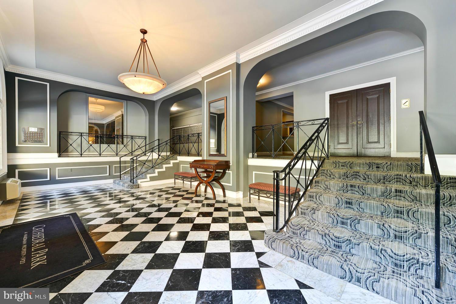 3100 Connecticut Avenue Northwest, Unit 304 Washington, DC 20008 - Photo 13 of 15 a black and white checkered floor
