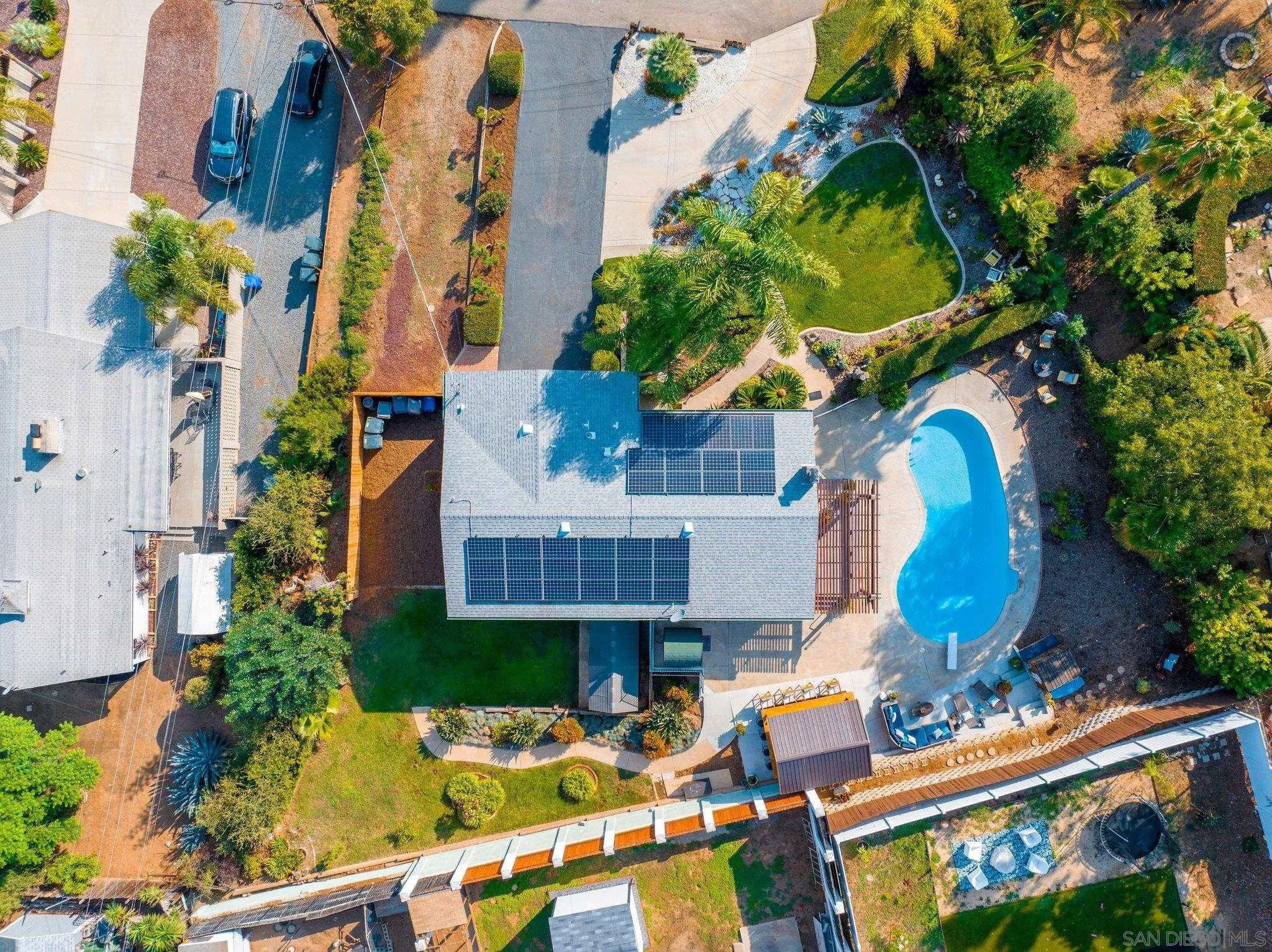 1217 Memory Lane Vista, CA 92084 - Photo 59 of 72 an aerial view of a house with a yard and garden