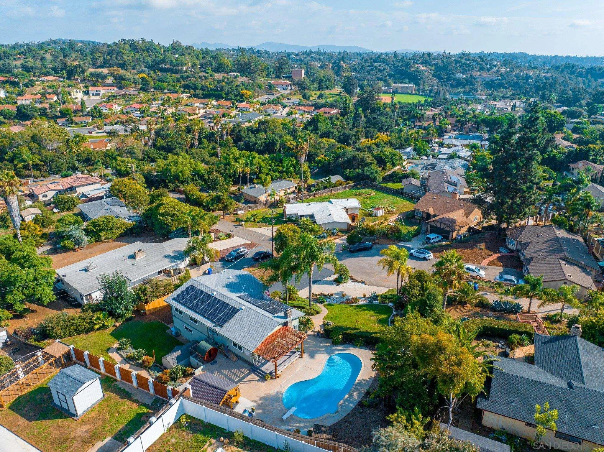 1217 Memory Lane Vista, CA 92084 - Photo 60 of 72 an aerial view of residential houses with outdoor space and parking