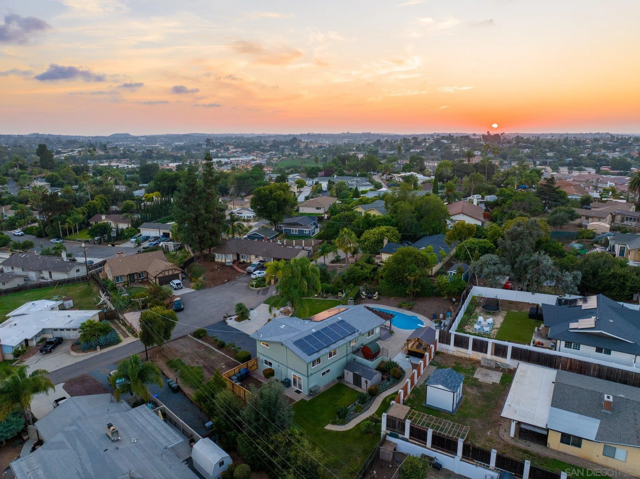 1217 Memory Lane Vista, CA 92084 - Photo 68 of 72 an aerial view of house with yard