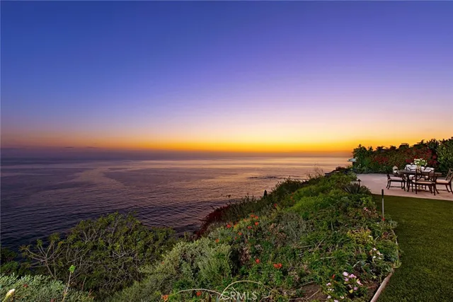 a view of an ocean from a building