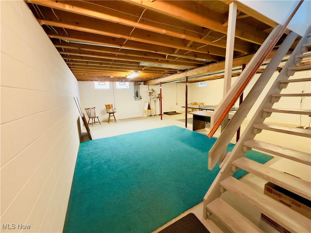 3530 State Road Medina, OH 44256 - Photo 47 of 47 Basement featuring electric panel and stairway