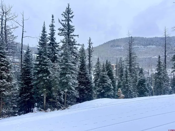a view of a city of mountains