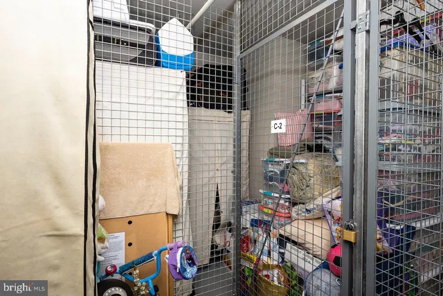 a view of storage and utility room