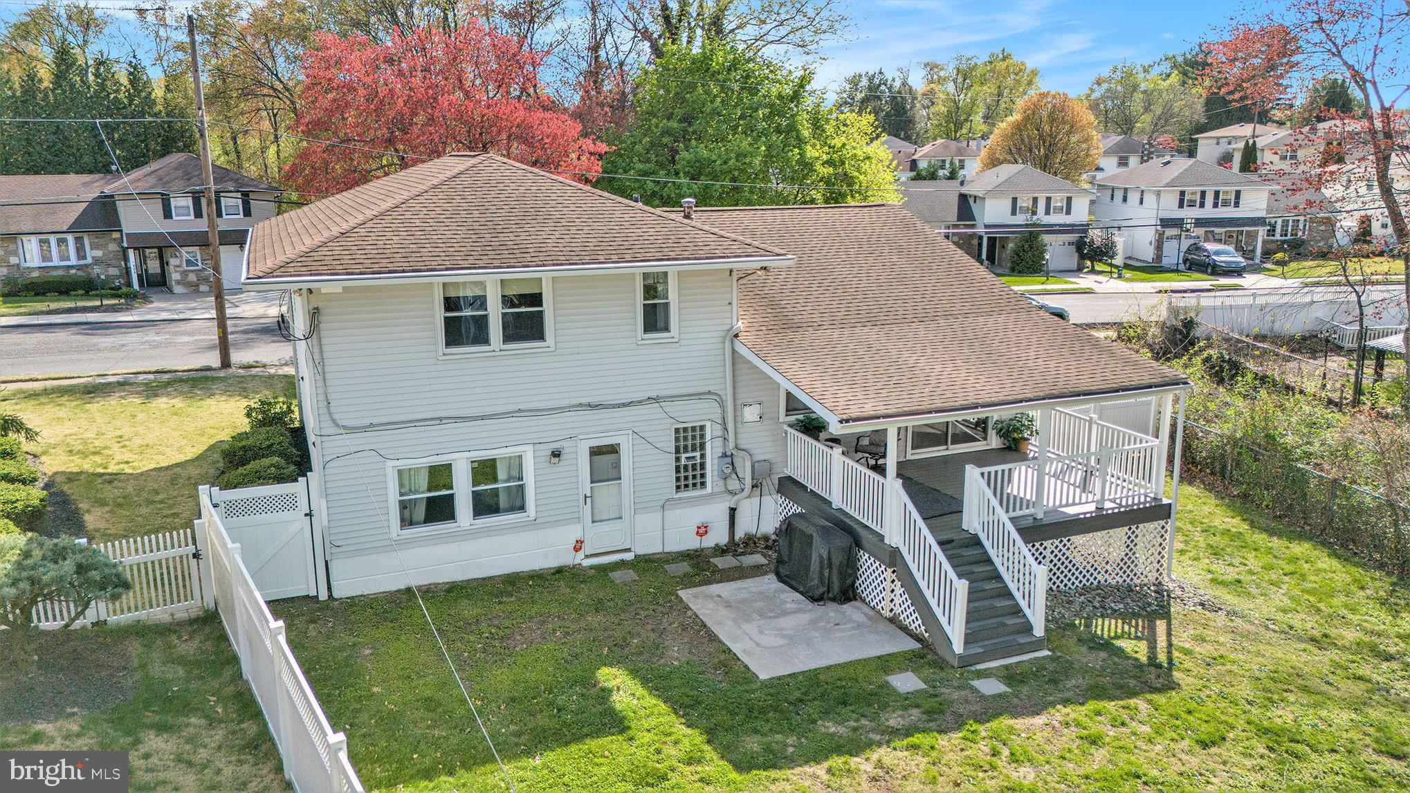 621 Kismet Road Philadelphia, PA 19115 - Photo 29 of 38 a aerial view of a house with a yard