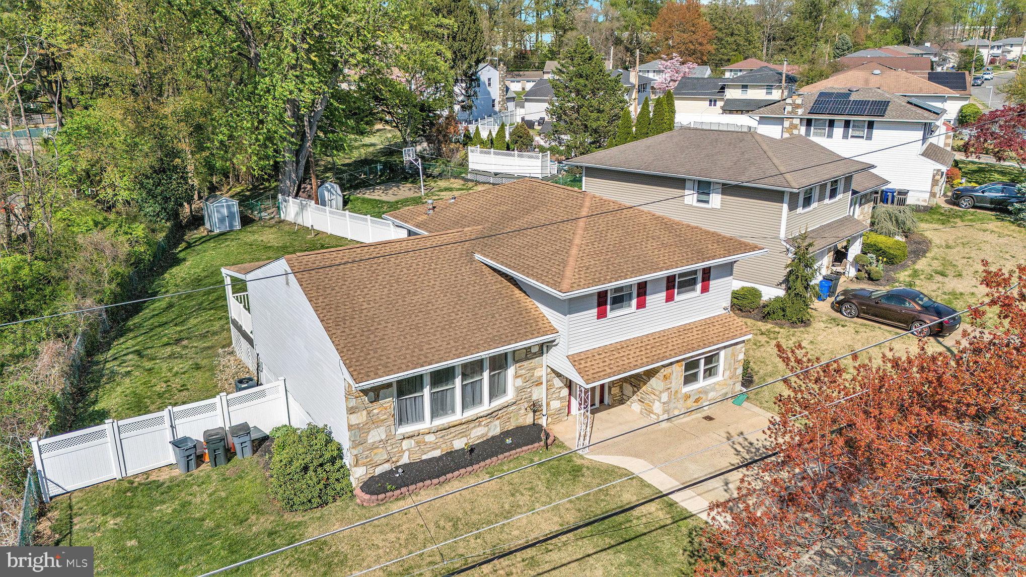 621 Kismet Road Philadelphia, PA 19115 - Photo 31 of 38 an aerial view of residential houses and trees