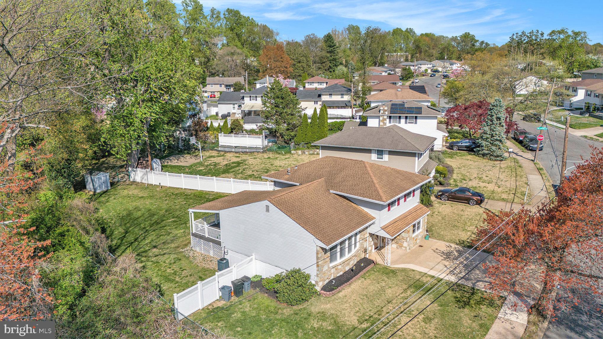 621 Kismet Road Philadelphia, PA 19115 - Photo 34 of 38 an aerial view of a house with a yard