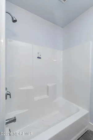 a close up of a bathtub