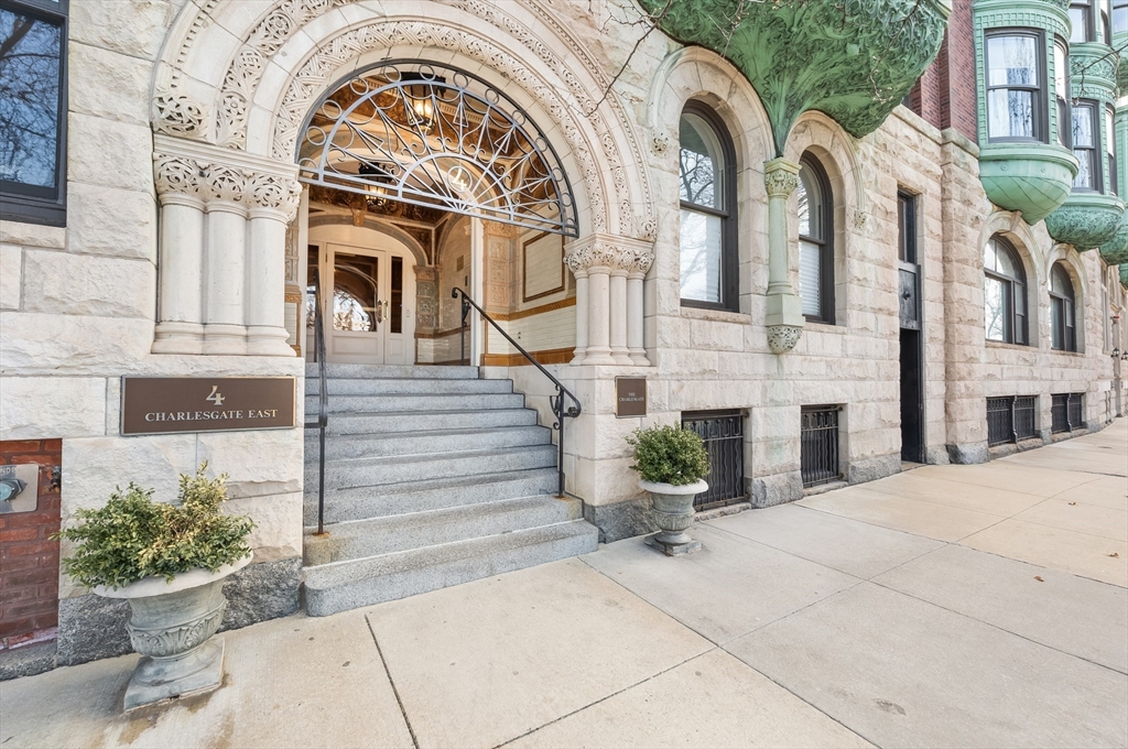 4 Charlesgate East, Unit 703 Boston, MA 02215 - Photo 9 of 15 a view of a building with potted plants