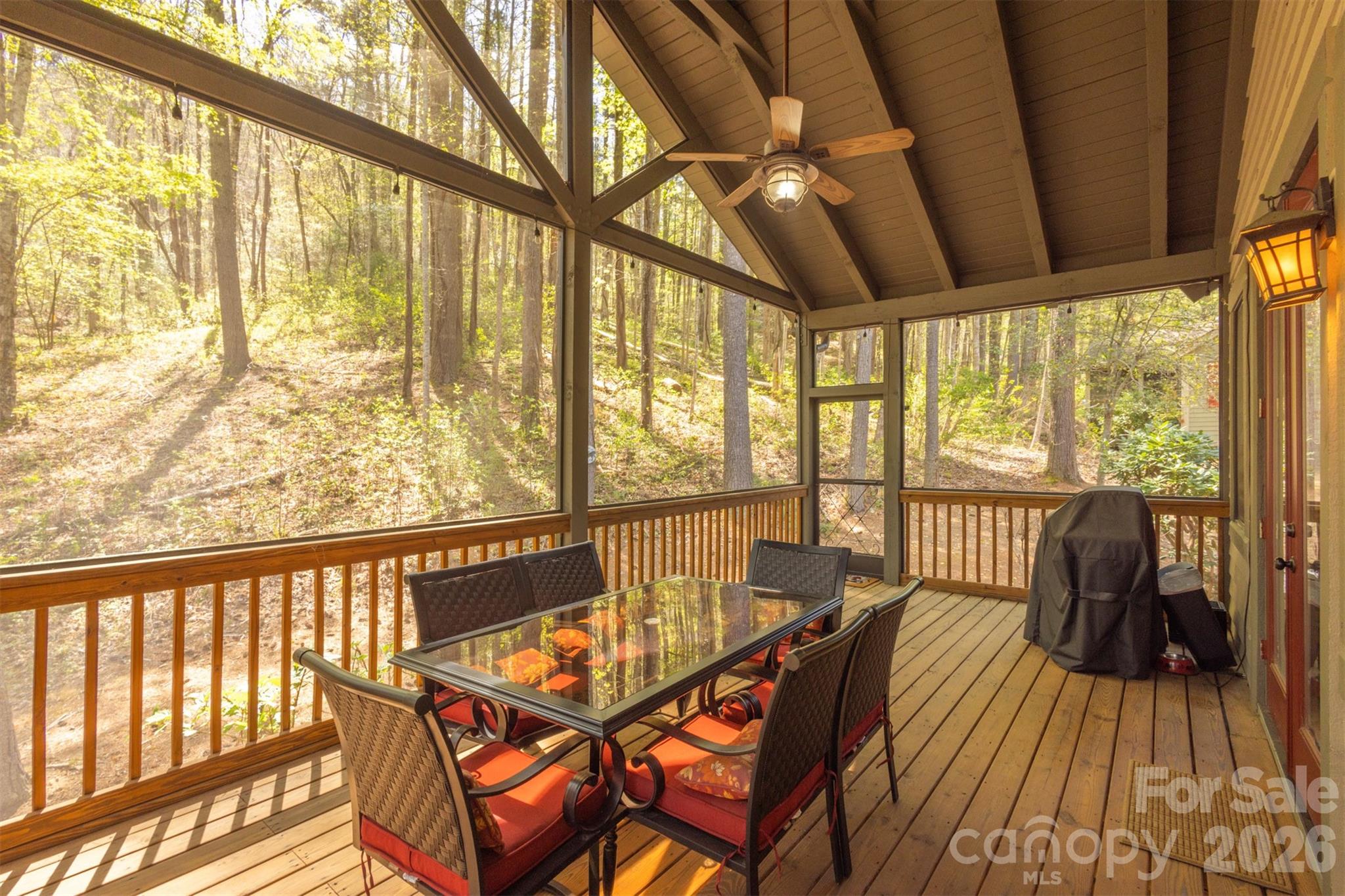 82 Mdw Rdg Court Tuckasegee, NC 28783 - Photo 12 of 39 a view of a city from a balcony with furniture