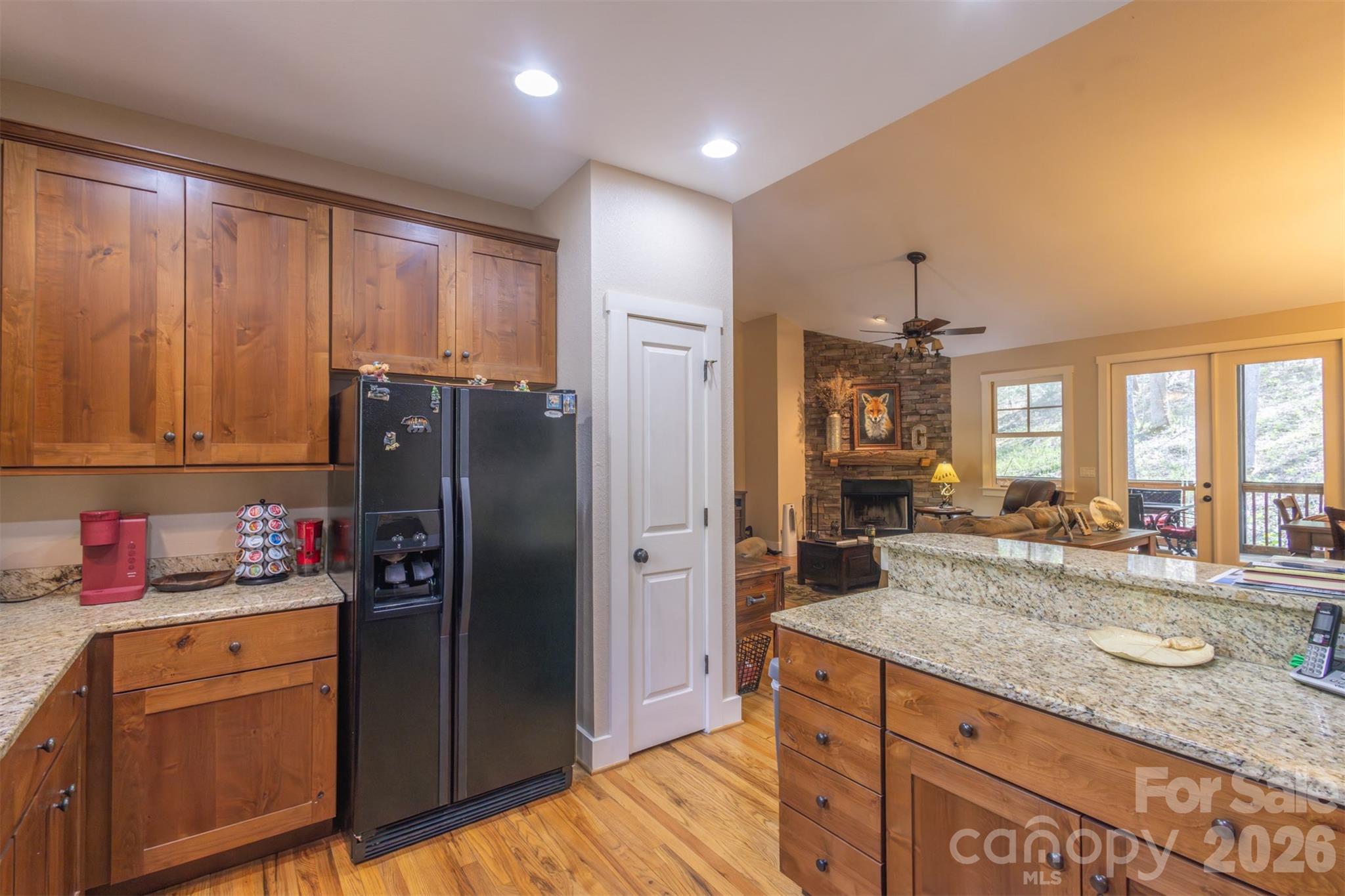 82 Mdw Rdg Court Tuckasegee, NC 28783 - Photo 10 of 39 a kitchen with stainless steel appliances granite countertop a refrigerator and a sink