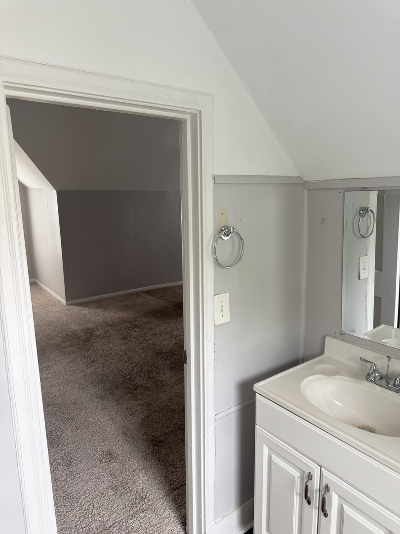118 Wilcox Avenue Elgin, IL 60123 - Photo 25 of 29 a bathroom with a sink and a mirror