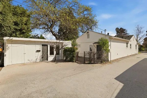 a view of a house with a outdoor space