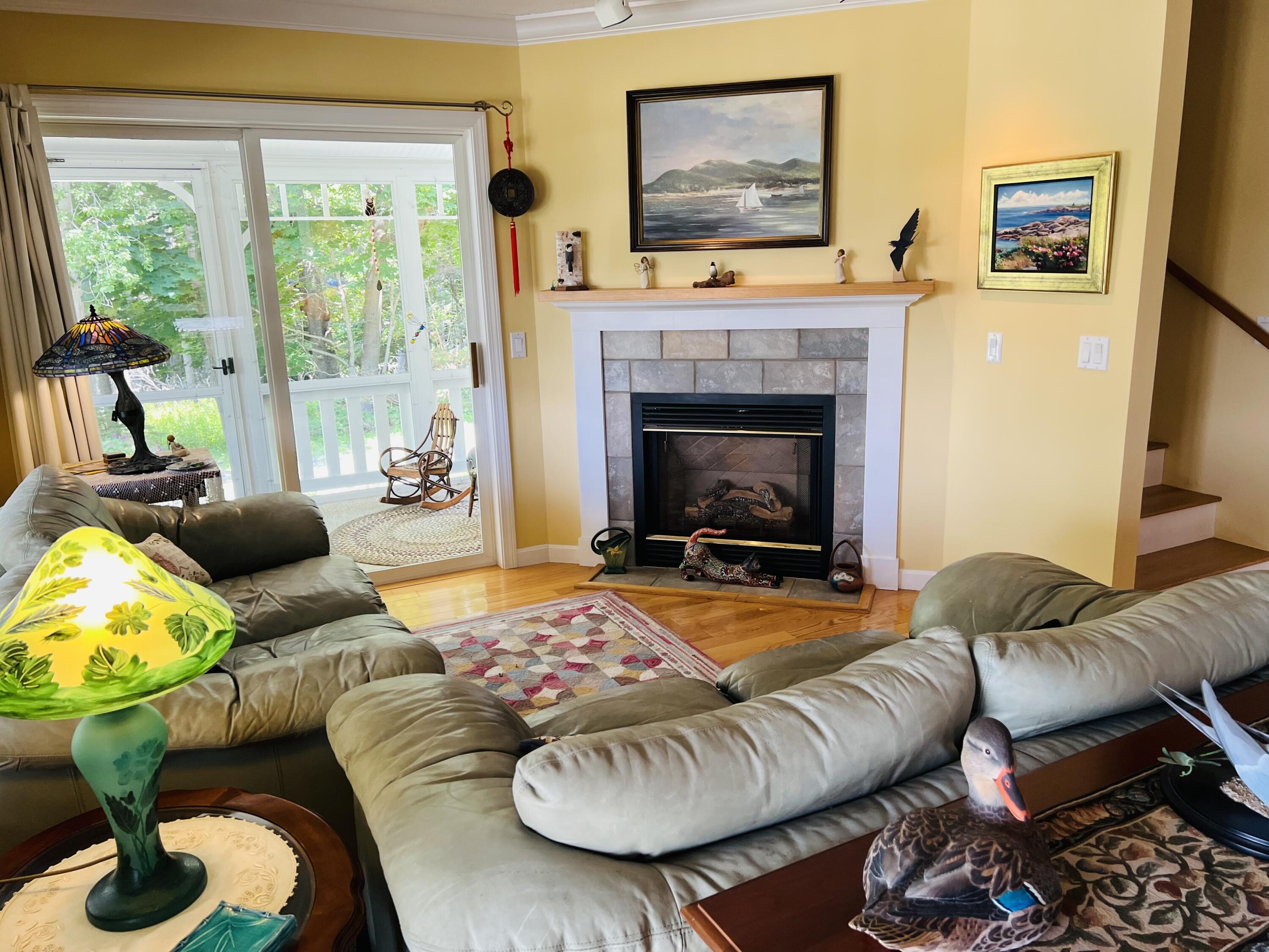 28 A Richardson Road, Unit 11 Tremont, ME 04653 - Photo 11 of 58 Living room with fireplace
