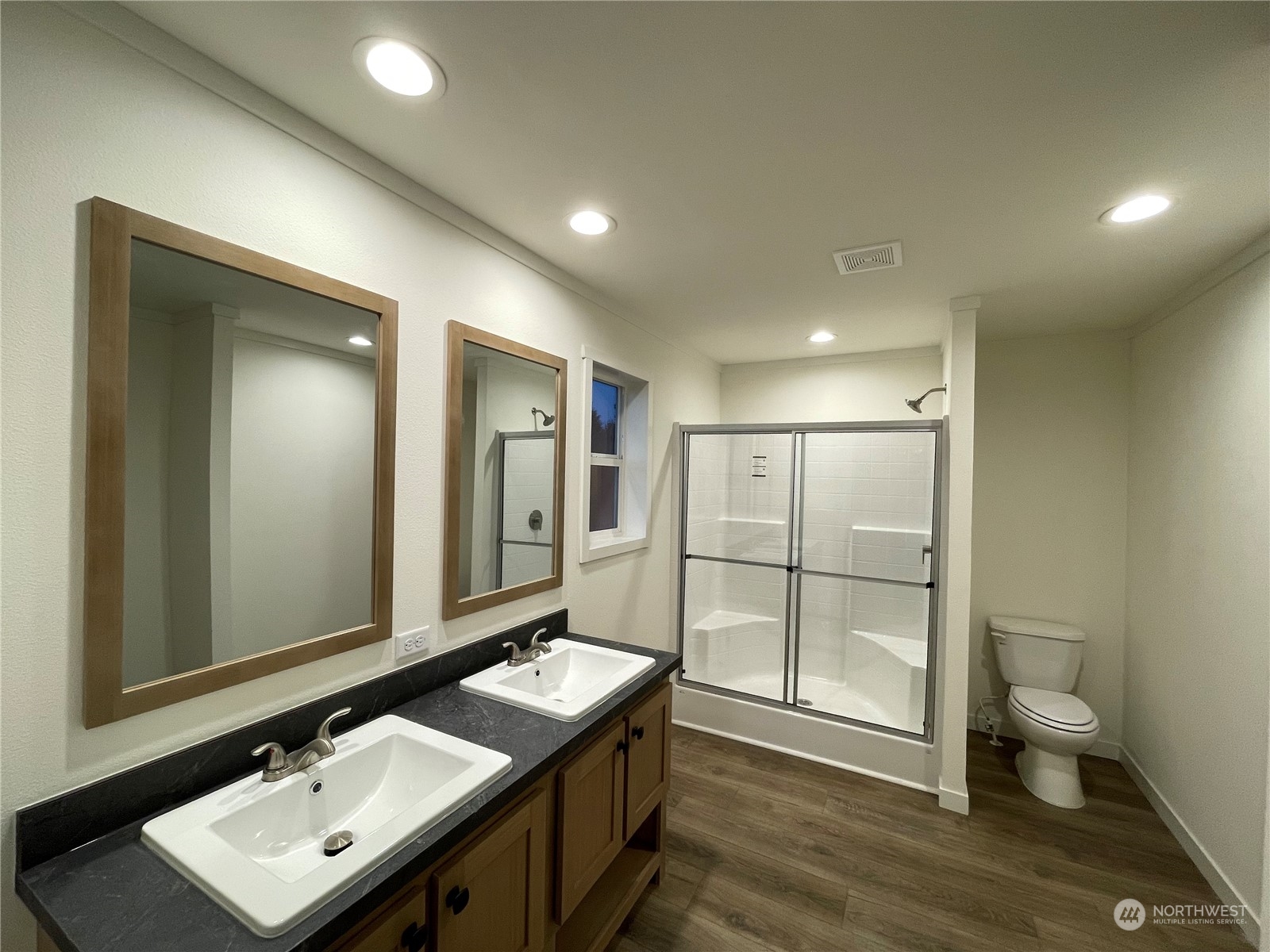 230 Bunker Creek Road Chehalis, WA 98532 - Photo 10 of 19 a bathroom with a sink and a mirror