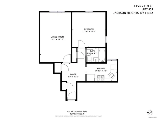 $315,000 | 34-20 78th Street, Unit 2J | Jackson Heights
