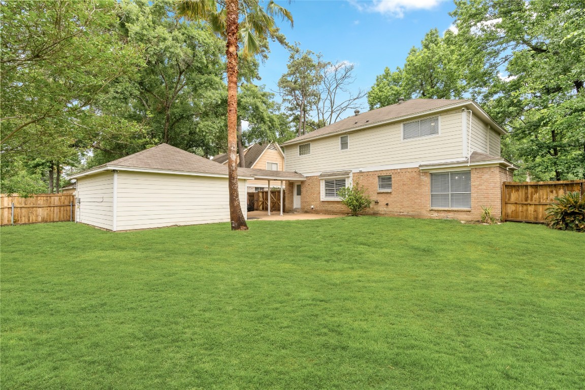 24915 Butterwick Drive Spring, TX 77389 - Photo 20 of 20 You have room for everything! The oversized detached garage and massive backyard make this the perfect outdoor retreat for your family.