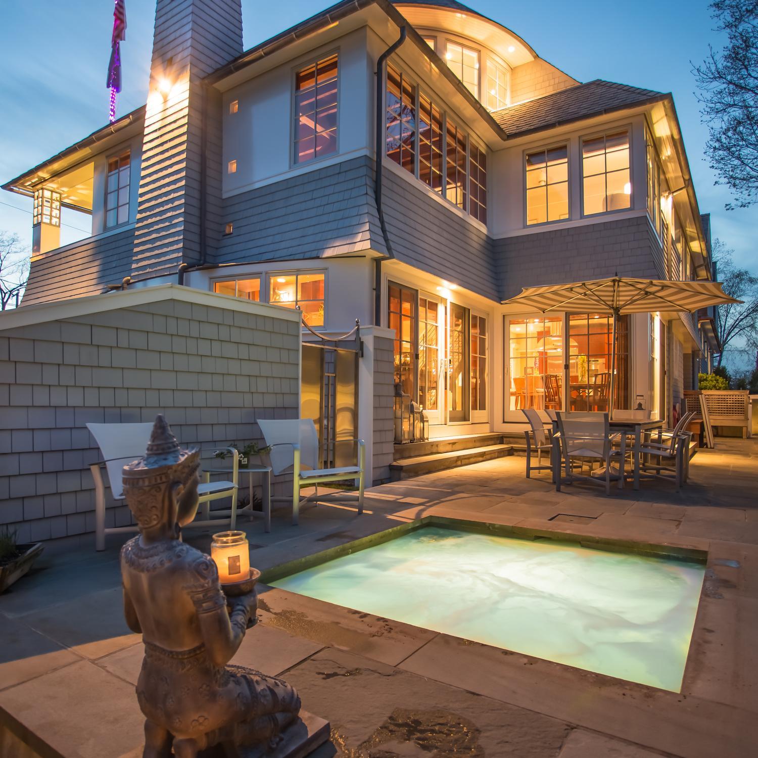 38 Nearwater Road Rowayton, CT 06853 - Photo 7 of 37 a backyard of a house with outdoor seating