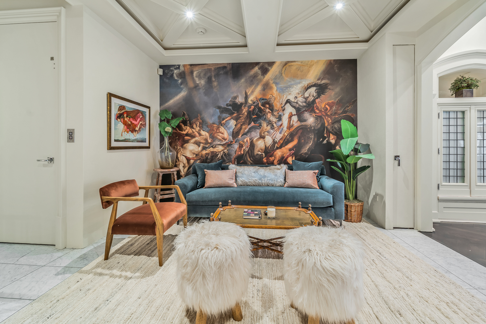 53 East Division Street Chicago, IL 60611 - Photo 14 of 79 a living room with furniture and a rug