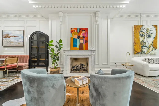 a view of hall with furniture