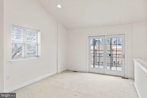 a view of a large building with a city view