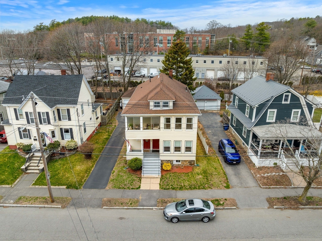 104 Stetson Avenue, Unit 2 Swampscott, MA 01907 - Photo 32 of 33 a aerial view of a house with a garden and plants