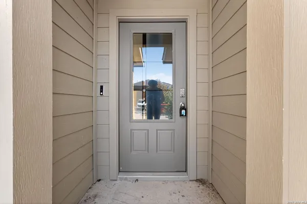 front view of a small room