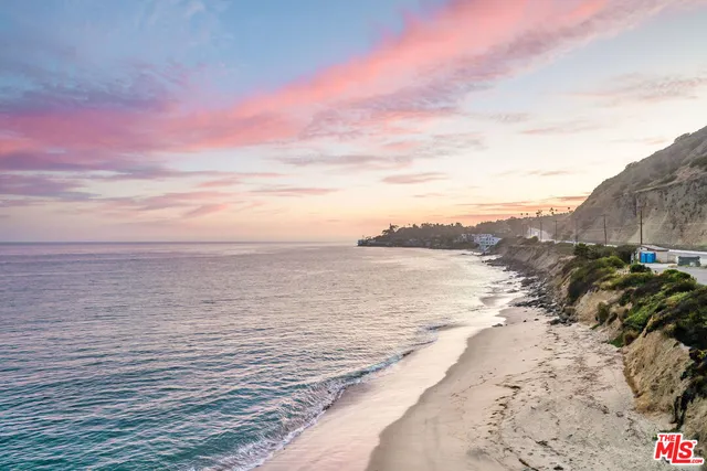 a view of an ocean beach