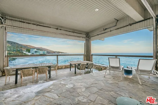 a view of outdoor space with seating area