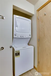 a utility room with a washer and dryer