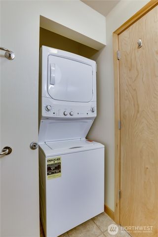 a utility room with a washer and dryer