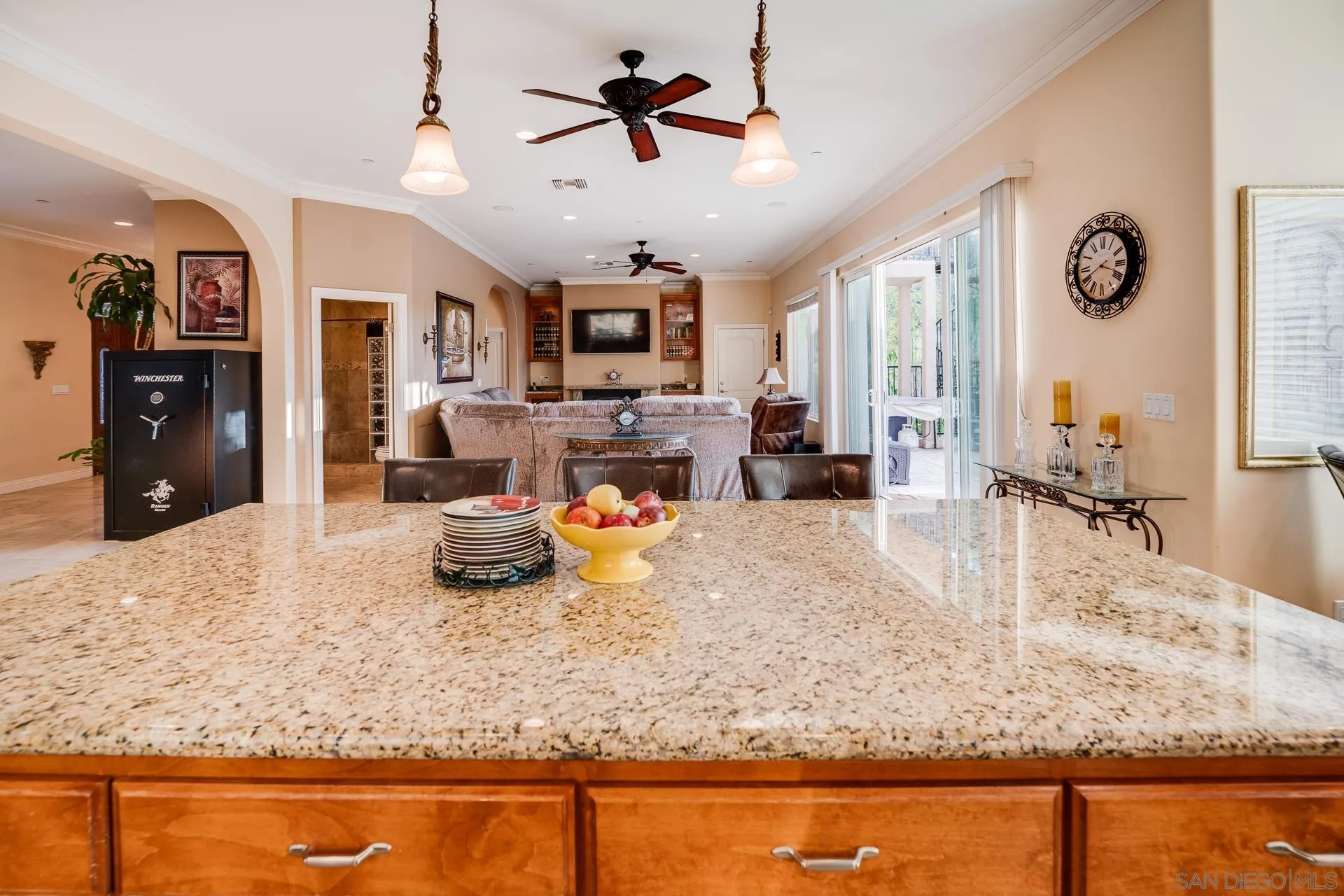 15380 Oak Canyon Road Poway, CA 92064 - Photo 13 of 52 a view of a living room and kitchen
