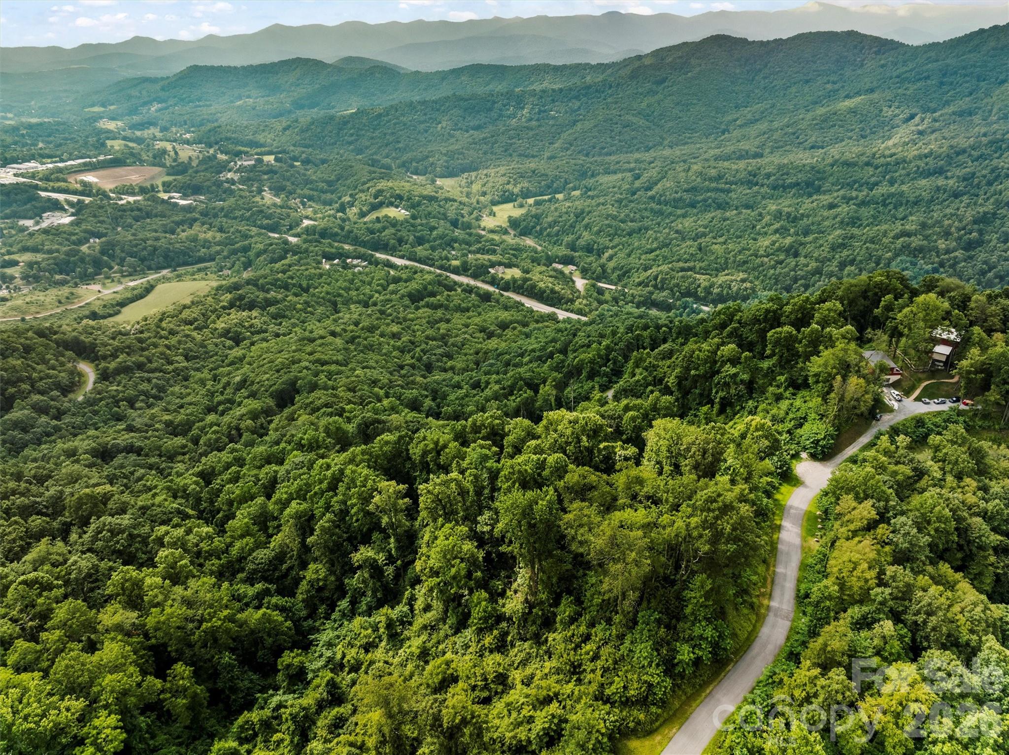 9999 Blue Ridge View Drive Canton, NC 28716 - Photo 11 of 18 a view of a lush green hillside and houses