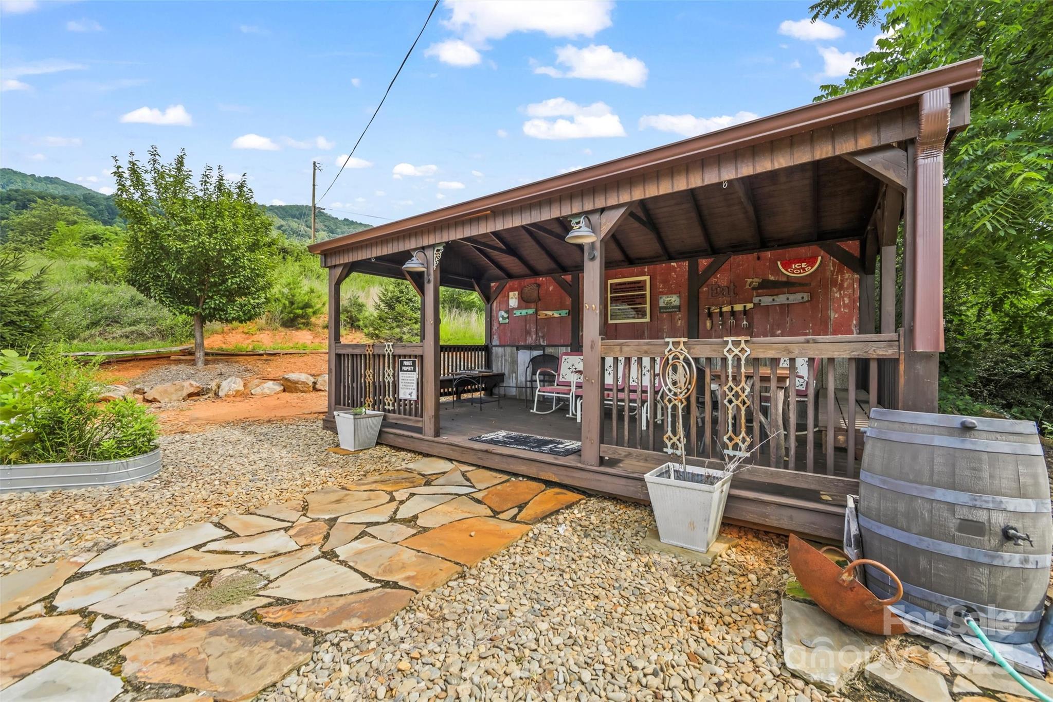 9999 Blue Ridge View Drive Canton, NC 28716 - Photo 13 of 18 a view of a chairs and table in the patio