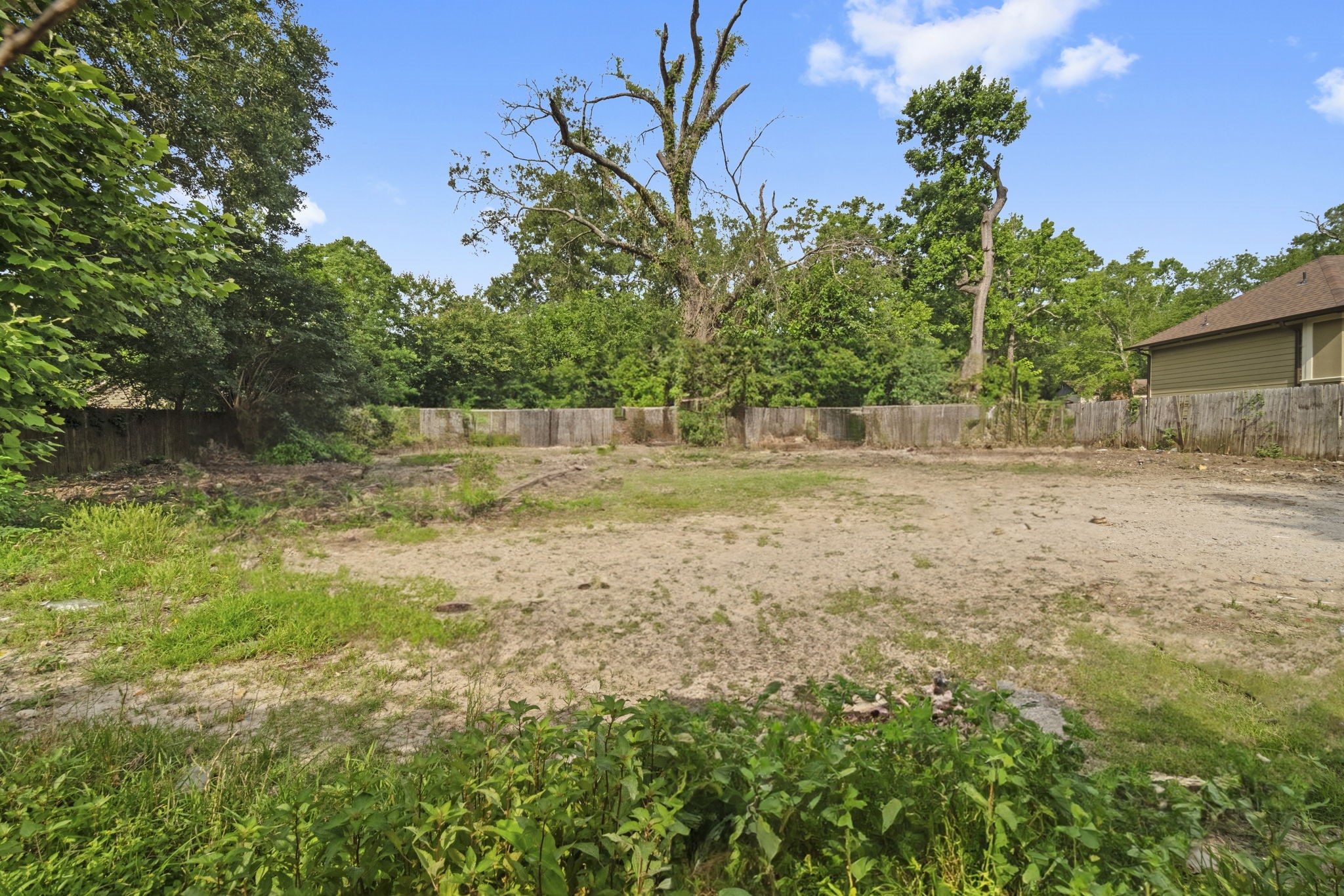 1615 Gilmore Street Conroe, TX 77301 - Photo 2 of 16 a view of a yard with plants and trees