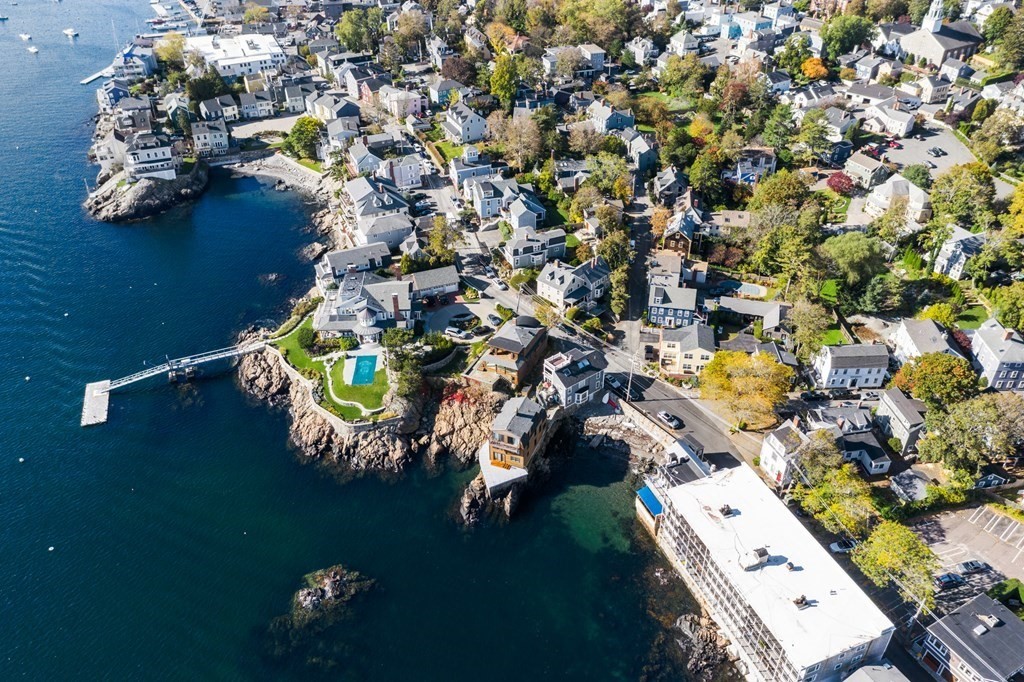 7 Circle Street Marblehead, MA 01945 - Photo 32 of 36 an aerial view of a house with a lake view