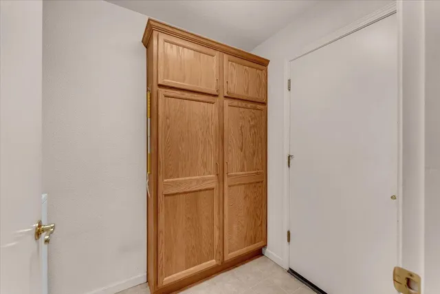 a room with a door