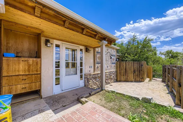 a front view of a house with a garage