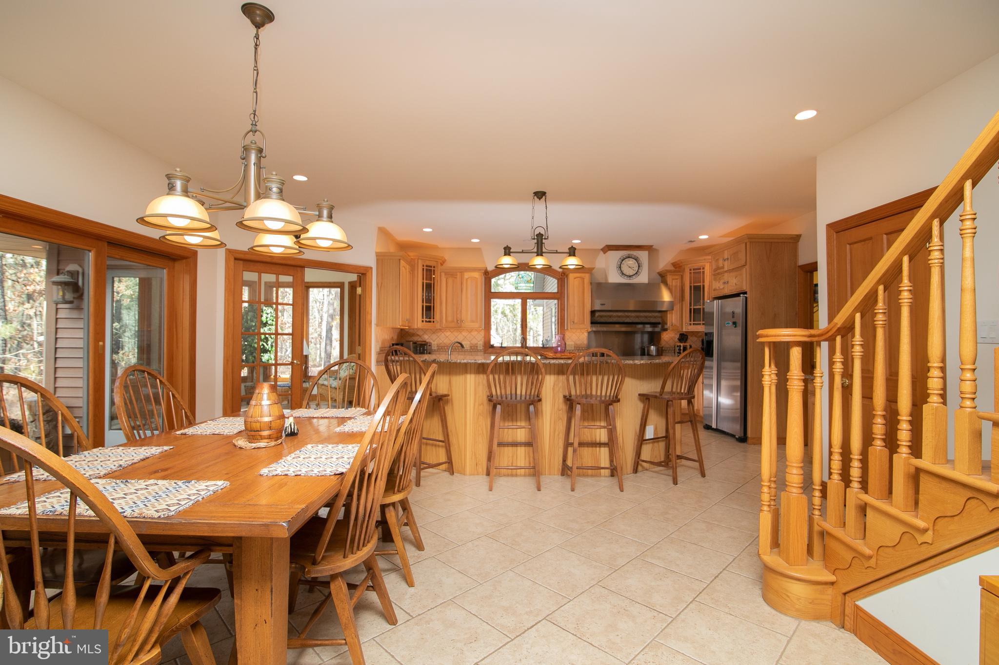 290 Hopewell Road Medford, NJ 08055 - Photo 16 of 64 Kitchen with island and back staircase